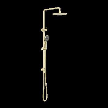 Project Twin Shower Brushed Gold Round NR232105DBG