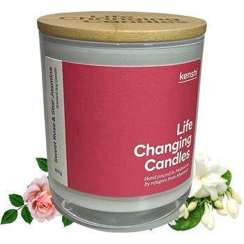 Candle Sweet Rose & Star Jasmine 400g Kenshi