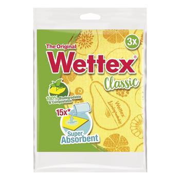 Cloth Cleaning Classic Super Absorbant 3pk Wettex