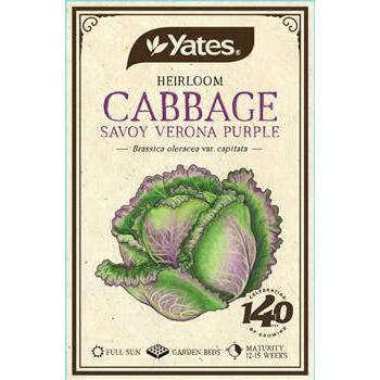 Seeds Cabbage Savoy Verona Heirloom Yates