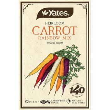 Seeds Carrot Rainbow Mix Heirloom Yates