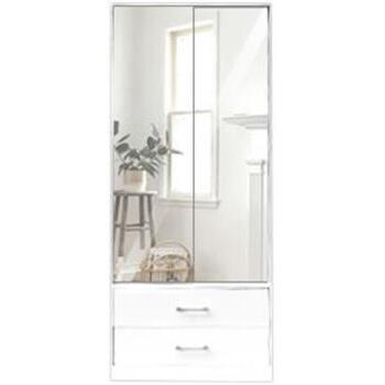 Wardrobe  Mirror 2 Door 2 Drawer 1800x800x580 1 of 2