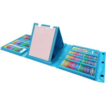 Art Set Super Artist Tool Kit 208 Pieces Blue