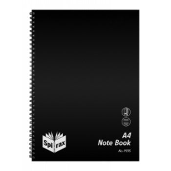 Notebook Spirax P595 Pp Black A4 S/O 120Pg