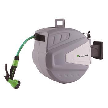 Hose Reel Retractable Grey Black 40M