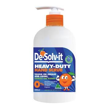 Cleaner Hand Scrub Heavy Duty RTU Pump 500ml De-Solv-it