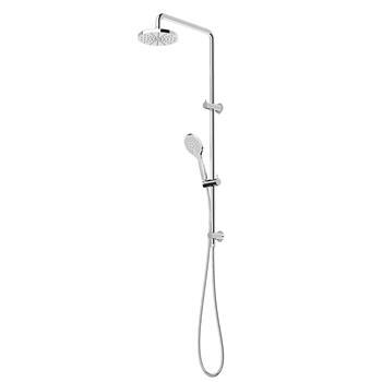 Rail Shower Set Rnd 200mm Head CP Vitalis Interbath 18201