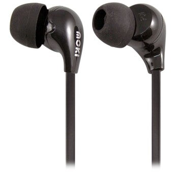 Earphones Moki Comfort Buds 45 Degree Black