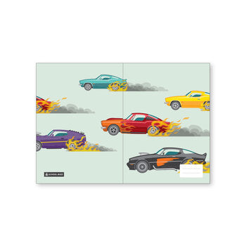 Book Covers School Buzz Scrapbook 340X250Mm Muscle Cars