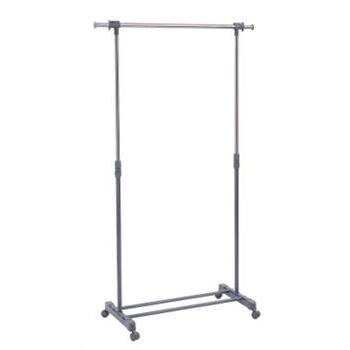 Garment Rack Single Bar Extendable Chrome Sabco