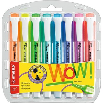 Sp- Highlighter Stabilo Swing Cool Asstd Wlt8