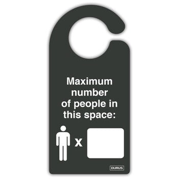 Door Hanger Durus 100Mmx210Mm Maximum Capacity Charcoal