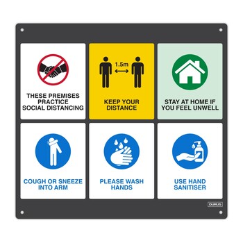 Sign Durus 650Mmx600Mm Business Gate Assorted