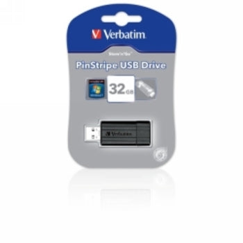 Usb Drive Verbatim Store'N'Go Pinstripe 32Gb Black