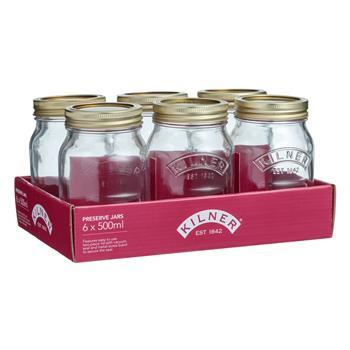 Jar Preserve 6pc 500ml Kilner