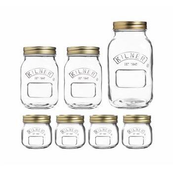 Jar Preserve 7pc Asst Sizes Kilner