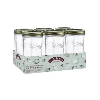 Jar Preserve Wide Mouth 6pc 500ml Kilner