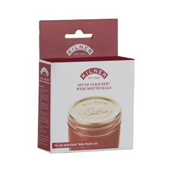 Lid Seals Discs Preserve Wide Mouth 12pc Kilner