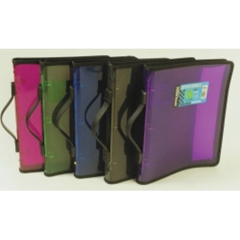 Binder F/Mate A4 3O-Ring 25Mm Zippered With Handle Pink