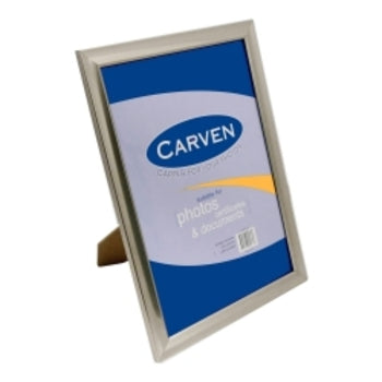 Document Frame Carven A4 Silver Brushed