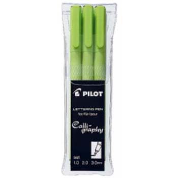 Pen Pilot Lettering Asst Points Black Wlt3