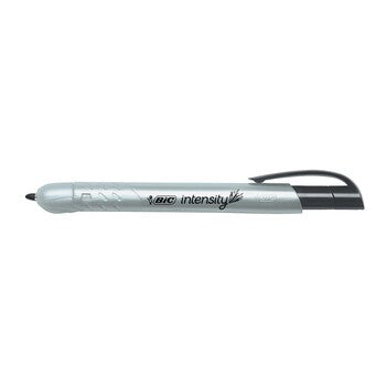 Permanent Marker Bic Intensity 1.1Mm Retractable Fine Tip Black Pg Bx12