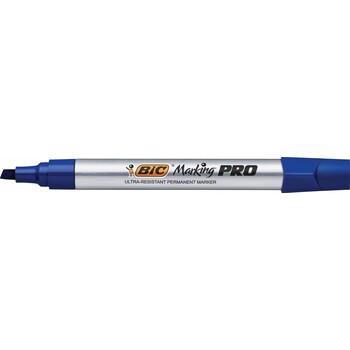 Permanent Marker Bic Intensity Metal Pro 4.95Mm Chisel Tip Blue Pg Bx12