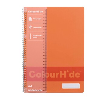 Notebook Colourhide A4 Peach 120Pgpg