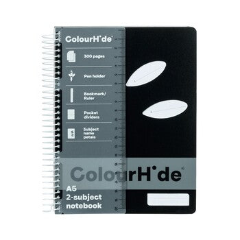 Notebook Colourhide A5 Black 300Pgpg
