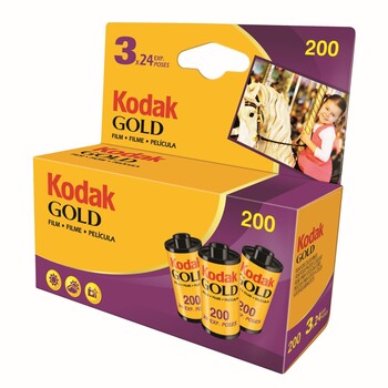 Film Kodak 135-24 Gb Gold 200 Yelllow/Pink 3Pk