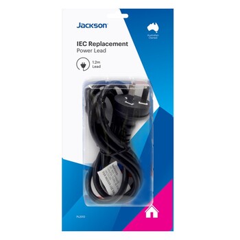 Replacement Iec Lead Jackson Industries 1.2M Black