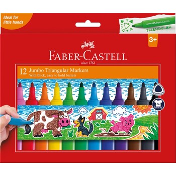 Sp- Markers Faber-Castell Jumbo Triangular Pk12