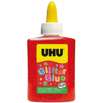 Glue Uhu 88Ml Glitter Red