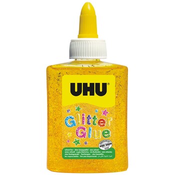 Glue Uhu 88Ml Glitter Yellow