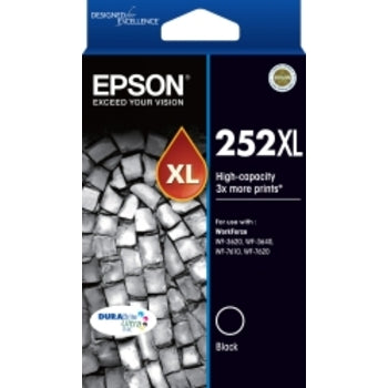 Inkjet Cart Epson T253192 252Xl High Cap Durabrite Ultra Black
