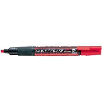 Sp- Marker Pentel 3.0Mm Liquid Chalk Wet Erase Reversible Nib Red