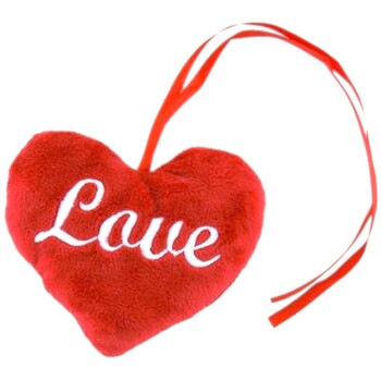 Soft Toy Elka 18Cm Red Heart With Ribbon Love