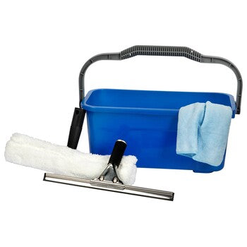 Window Cleaning Kit Cleanlink With Bucket Cloth Squeegee & Washer