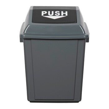 Rubbish Bin Cleanlink 25L With Bullet Lid Grey