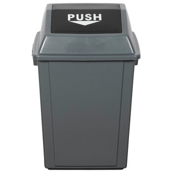 Rubbish Bin Cleanlink 40L With Bullet Lid Grey