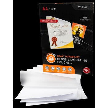Sp- Laminating Pouch Gbc A4 125 Micron Adhesive Pk25