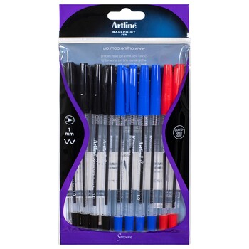 Sp- Pen Artline 1Mm Smoove Ballpoint Asst Pk10