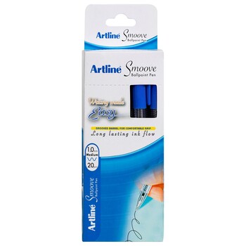 Sp- Pen Artline 1Mm Smoove Ballpoint Blue Bx20