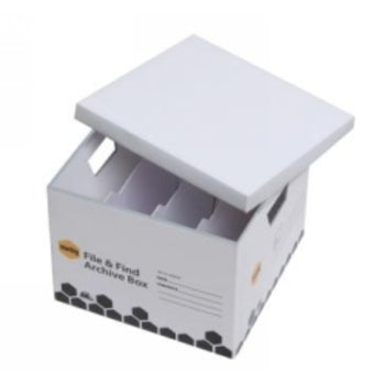 Archive Box Marbig File & Find 30Kg Load White