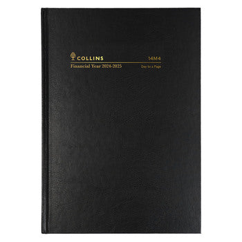 Diary Collins Financial Year 24-25 A4 14M4 P99 Dtp Black