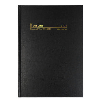 Diary Collins Financial Year 24-25 A4 24M4 P99 2Dtp Black