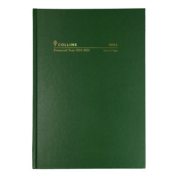 Diary Collins Financial Year 24-25 A5 18M4 P40 Dtp Green