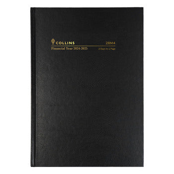 Diary Collins Financial Year 24-25 A5 28M4 P99 2Dtp Black