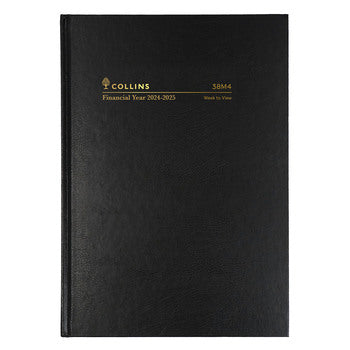 Diary Collins Financial Year 24-25 A5 38M4 P99 Wtv Black