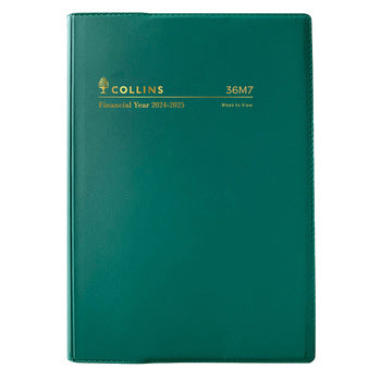 Diary Collins Financial Year 24-25 A6 36M7 V40 Wtv Green